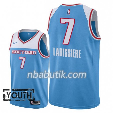 NBA Børn Trøje Sacramento Kings Skal Labissiere 7 2018-19 Nike City Edition Blå Swingman NBA Børn Trøje Sacramento Kings Skal Labissiere 7 2018-19 Nike City Edition Blå Swingman